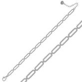 Silver Oval Stone Women's Bracelet